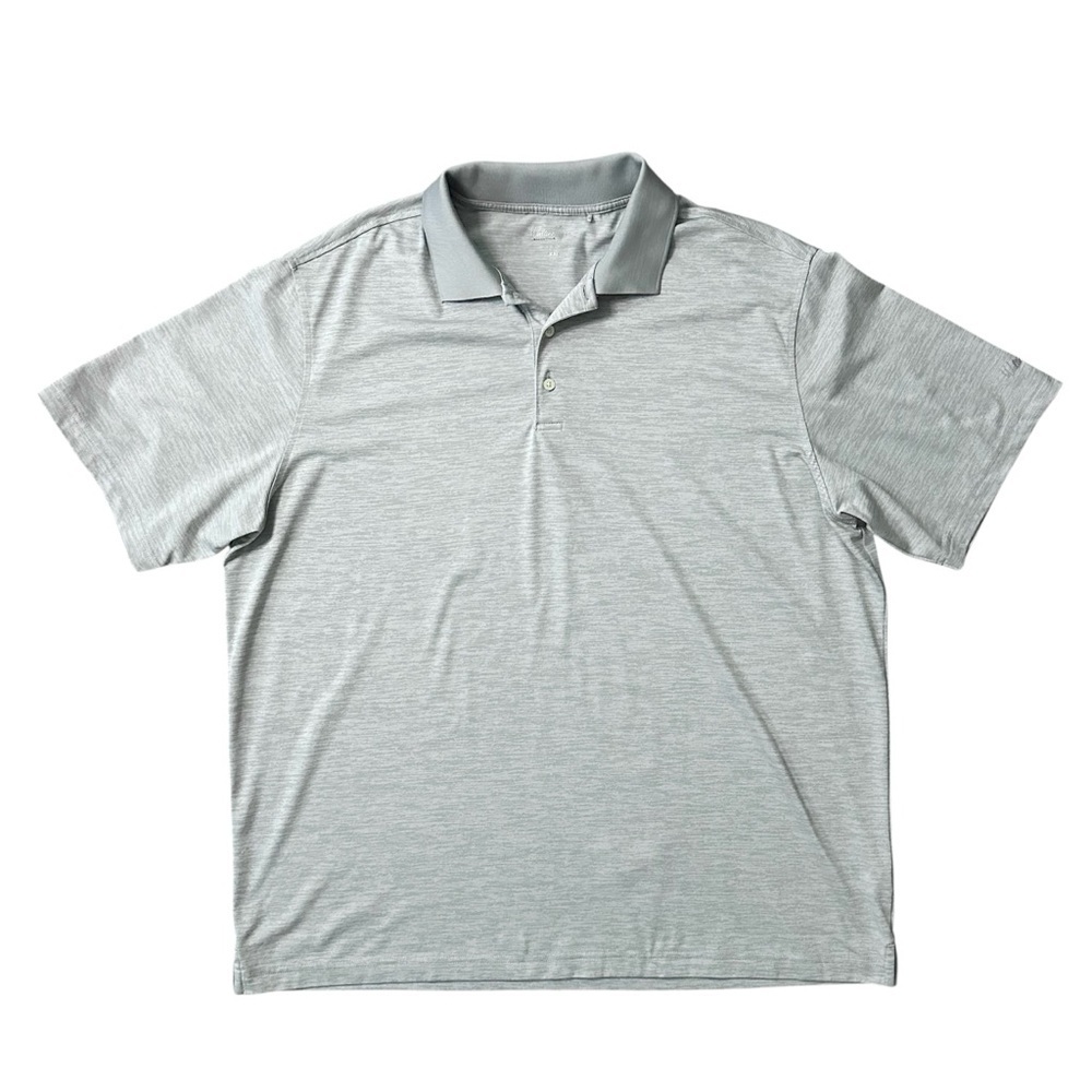 Walter Hagen Essentials Space Dye Solid Golf Pro Men's Shirt Gray Size XXL